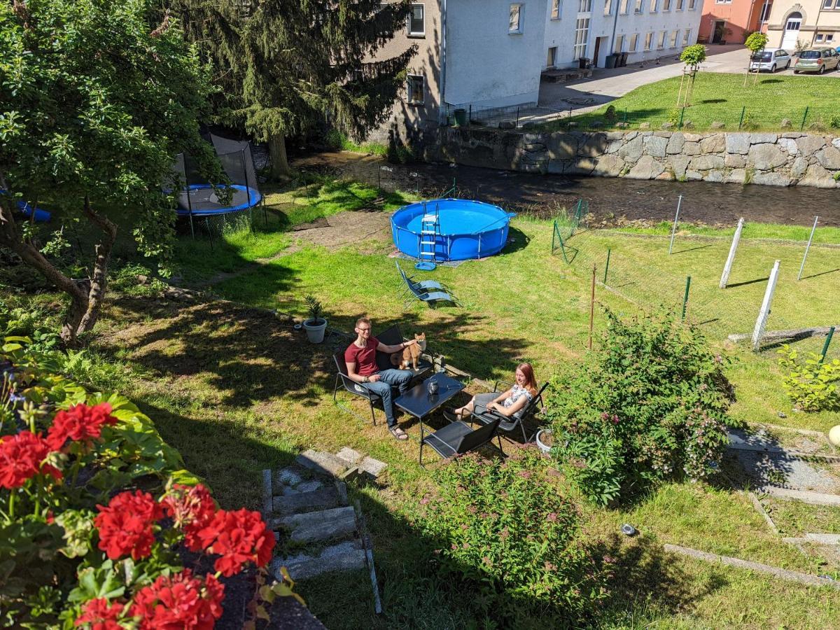 Apartament Urlaubstraum Mit Pool, Terrasse & Fluss Im Garten - Ut Sebnitz Zewnętrze zdjęcie